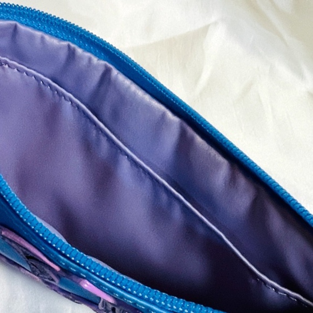 Coach Poppy New York Satin Tote Bag, Wristlet w/ Metallic Accents & Key Fob RARE - Picture 9 of 13
